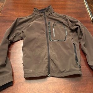 Columbia Titanium Omni-tech Jacket Men's M Brown Soft Shelll